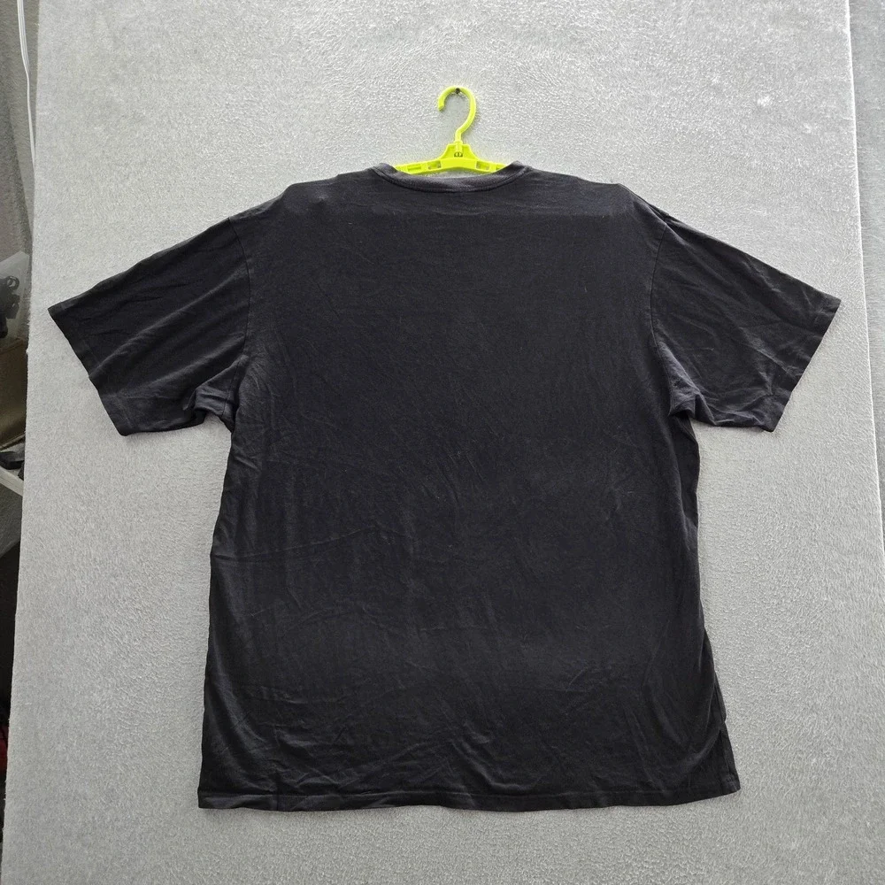 Polarwear Men Shirt 4X Black Graphic Abstract Diagram Short Sleeve Logo